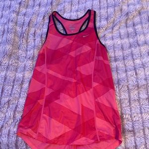 Geometric Shapes Pink Nike Tank